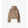 Chaqueta reversible de cuadros corta