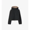 Chaqueta reversible de cuadros corta