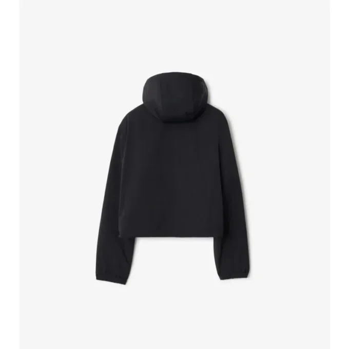 Chaqueta reversible de cuadros corta