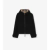 Chaqueta reversible de lana con capucha