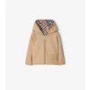 Chaqueta reversible de mezcla de algodón con estampado de cuadros
