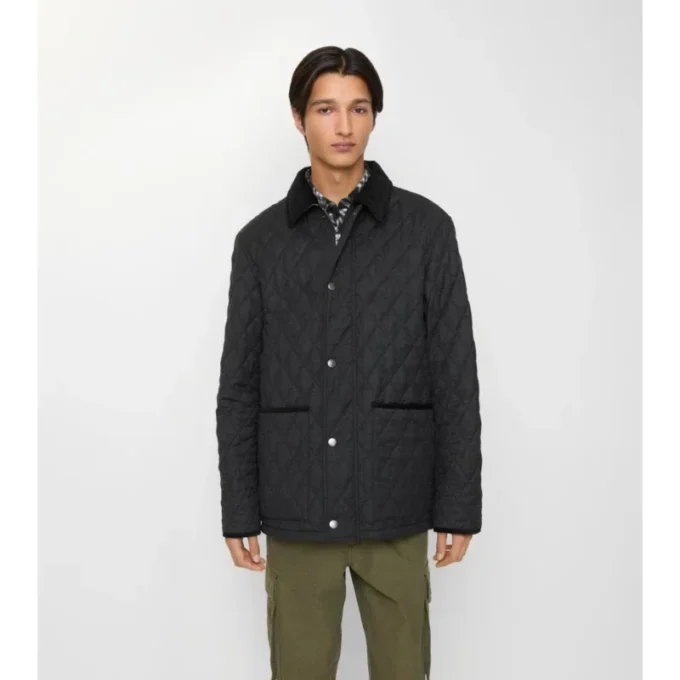 Chaqueta tipo «barn» de nailon acolchado