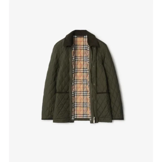 Chaqueta tipo «barn» de nailon acolchado