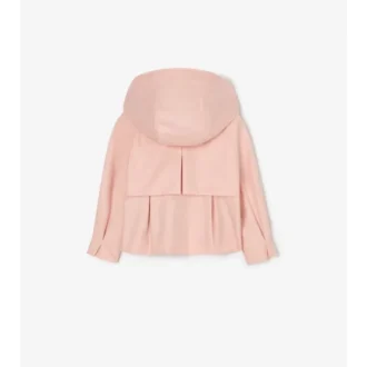 Chaqueta trench con capucha de algodón