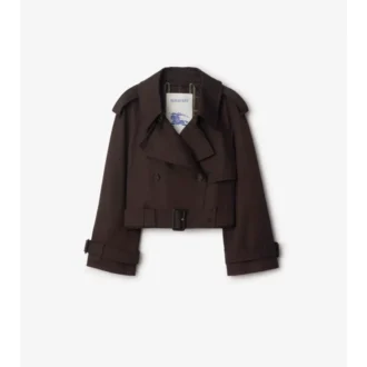 Chaqueta trench corta de Gabardine