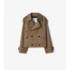 Chaqueta trench corta de Gabardine