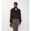 Chaqueta trench corta de Gabardine