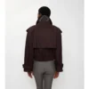 Chaqueta trench corta de Gabardine
