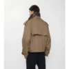Chaqueta trench corta de Gabardine