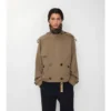 Chaqueta trench corta de Gabardine