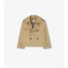 Chaqueta trench de algodón