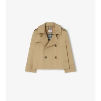 Chaqueta trench de algodón
