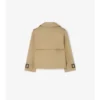 Chaqueta trench de algodón
