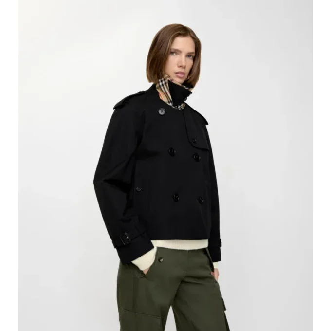Chaqueta trench Mayfair corta de Gabardine