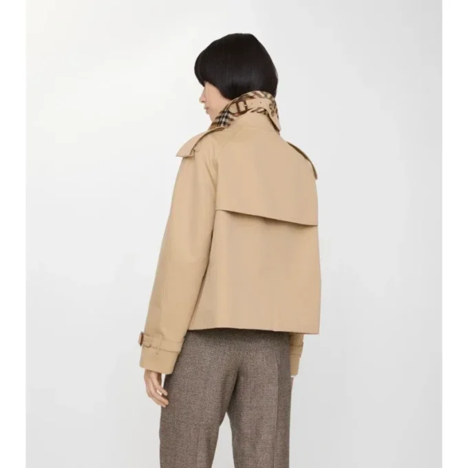 Chaqueta trench Mayfair corta de Gabardine