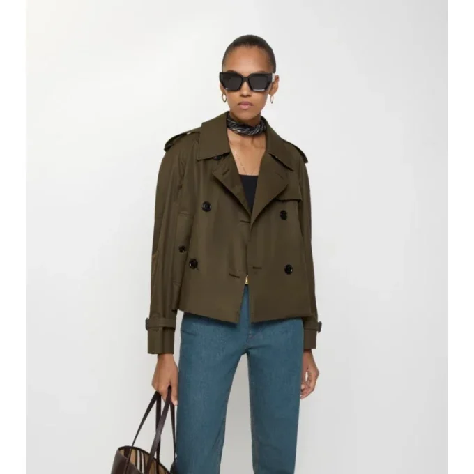 Chaqueta trench Mayfair corta de Tropical Gabardine