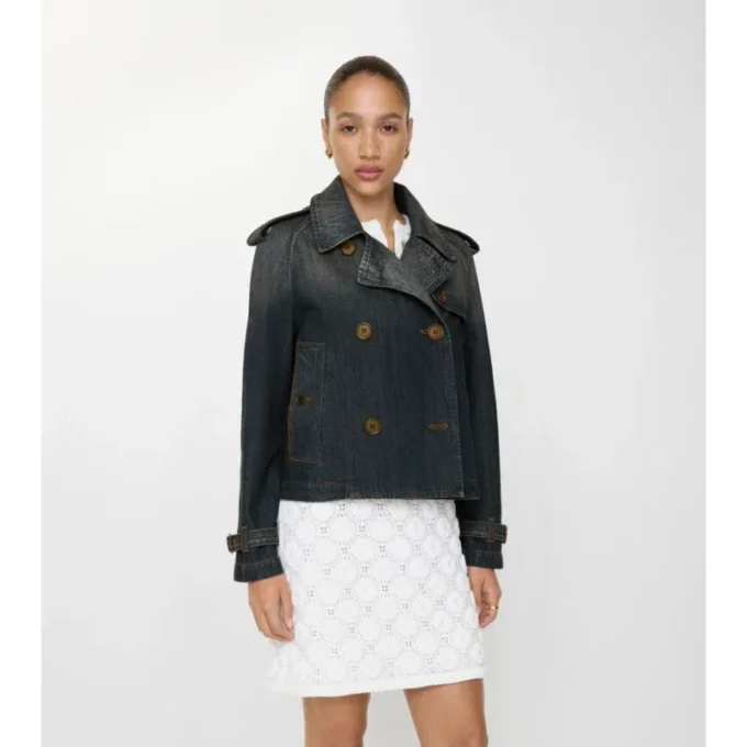 Chaqueta trench Mayfair de Denim corta