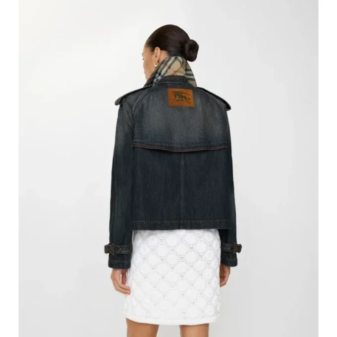Chaqueta trench Mayfair de Denim corta