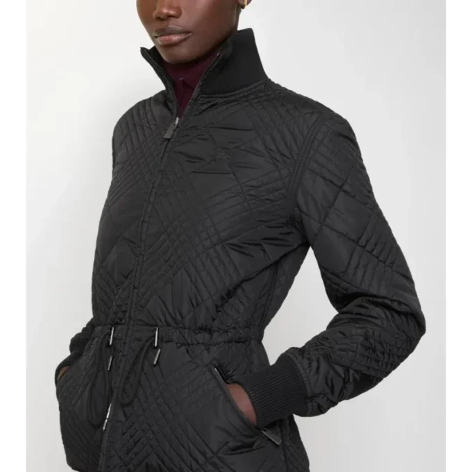 Chaqueta Wakerley de nailon con microcuadros