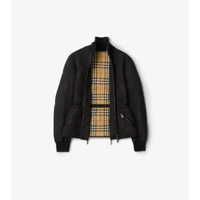 Chaqueta Wakerley de nailon con microcuadros