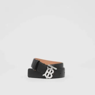 Cinturón de piel con motivo Monogram