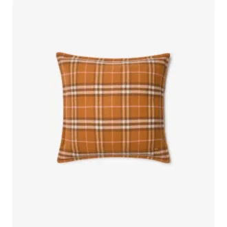Cojín de cachemira con estampado de cuadros
