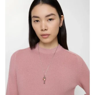 Collar con colgante de corazón de caballero 