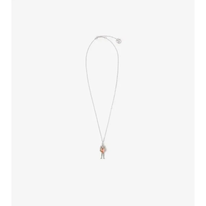 Collar con colgante de corazón de caballero 