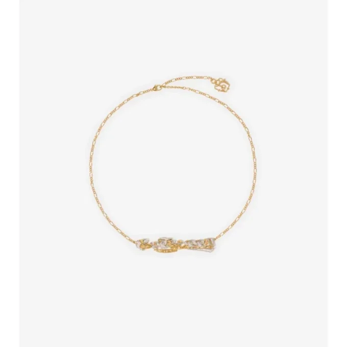Collar de cadena con logotipo