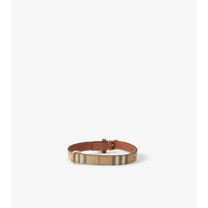 Collar para perro con estampado de cuadros mediano