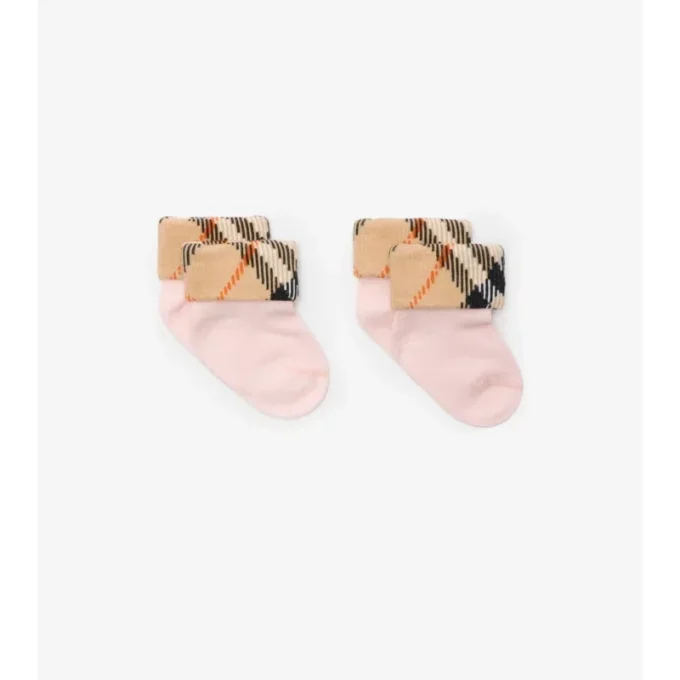 Conjunto de dos pares de calcetines de mezcla de algodón