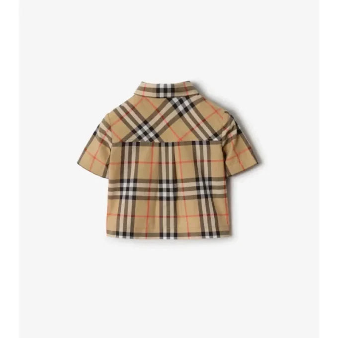 Conjunto de dos piezas de algodón con estampado de cuadros