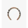 Diadema de nailon con estampado de cuadros