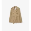 Gabardina Belgravia corta de algodón ligero Trench Coat 