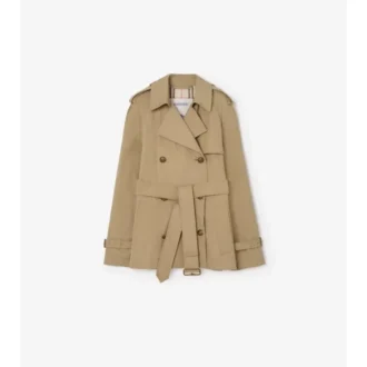 Gabardina Belgravia corta de algodón ligero Trench Coat 