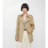 Gabardina Belgravia corta de algodón ligero Trench Coat 
