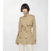 Gabardina Belgravia corta de algodón ligero Trench Coat 