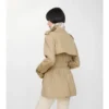 Gabardina Belgravia corta de algodón ligero Trench Coat 