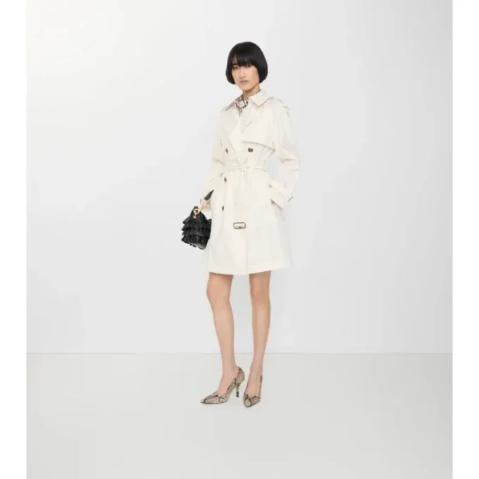 Gabardina Belgravia de algodón ligero de largo medio Trench Coat 