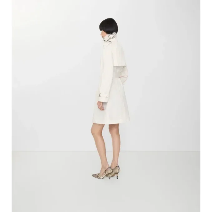 Gabardina Belgravia de algodón ligero de largo medio Trench Coat 
