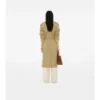 Gabardina Castleford con cuello largo a cuadros como Trench Coat