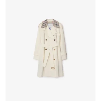 Gabardina Castleford de largo medio con cuello a cuadros como un Trench Coat