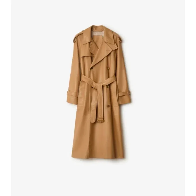 Gabardina Castleford larga de piel