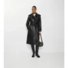 Gabardina Castleford larga de piel