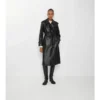 Gabardina Castleford larga de piel