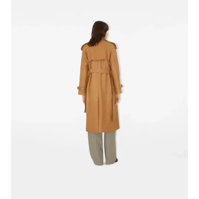 Gabardina Castleford larga de piel