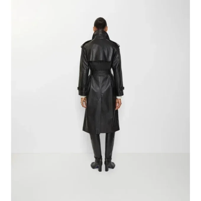 Gabardina Castleford larga de piel