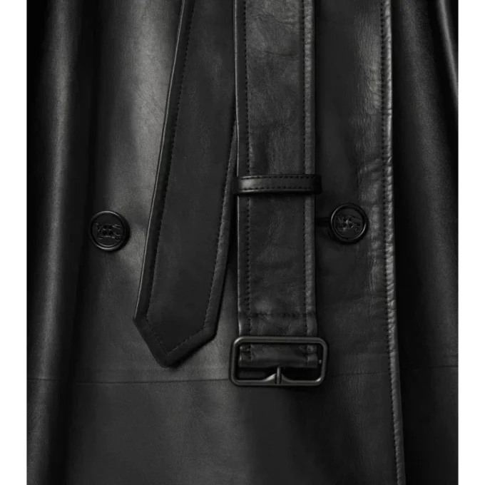 Gabardina Castleford larga de piel