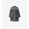 Gabardina corta de denim Trench Coat