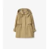 Gabardina de algodón con capucha